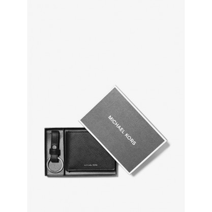 Crossgrain Leather Billfold Wallet With Keychain