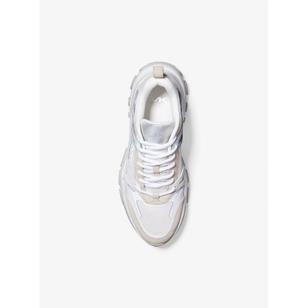 Nick Leather Suede and Mesh Trainer