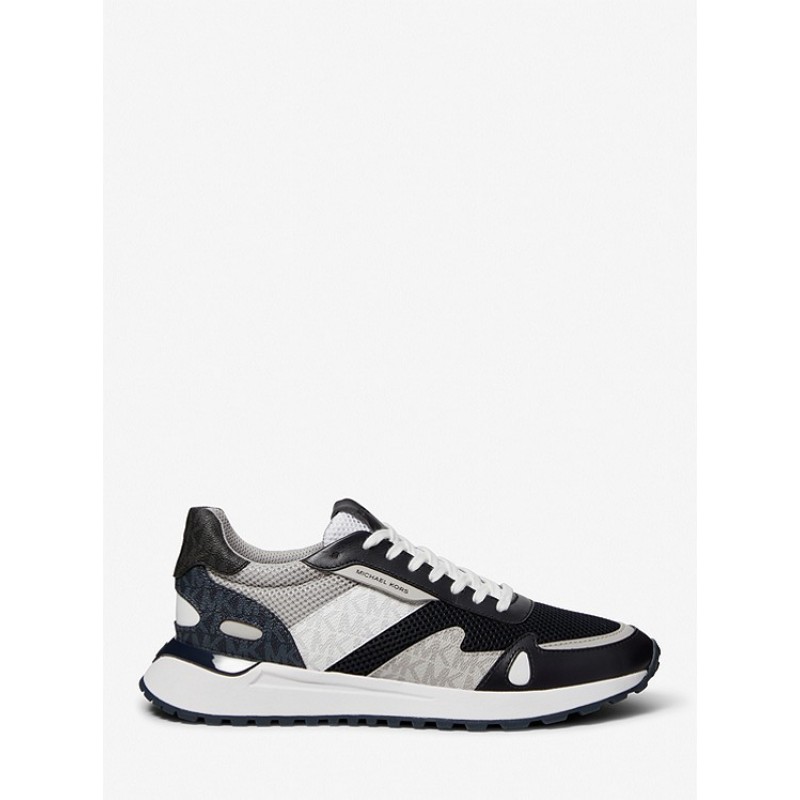 Miles Color-Block Logo and Mesh Trainer