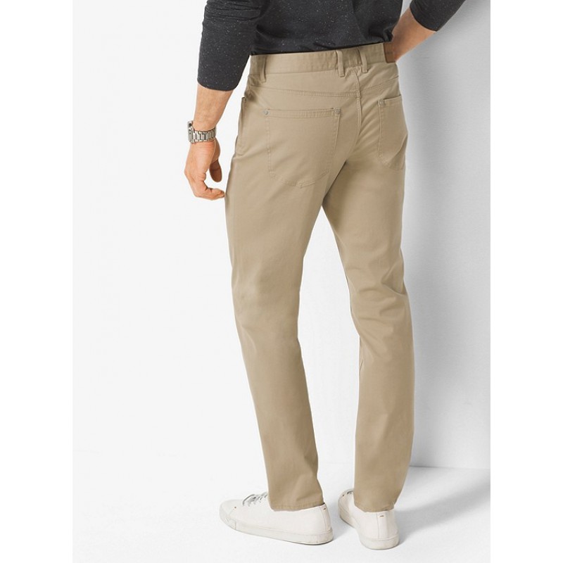 Slim-Fit Cotton-Twill Five-Pocket Pants