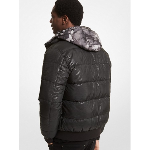 Reversible Camouflage Puffer Jacket