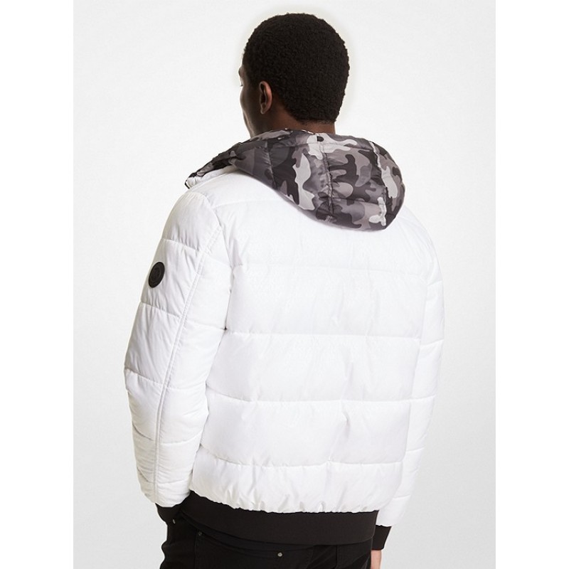Reversible Camouflage Puffer Jacket
