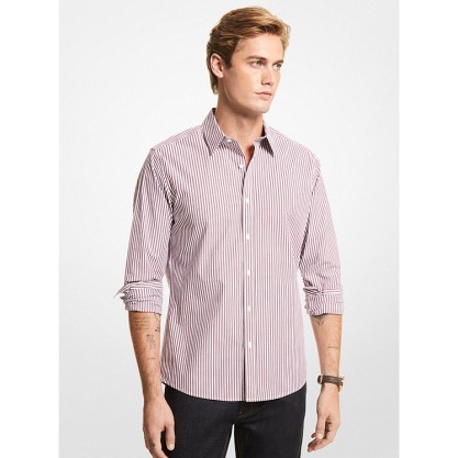 Slim-Fit Striped Stretch Cotton Shirt
