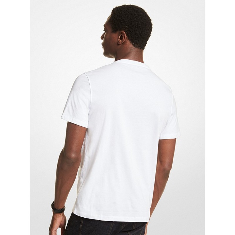 Patchwork Logo Cotton Jersey T-Shirt