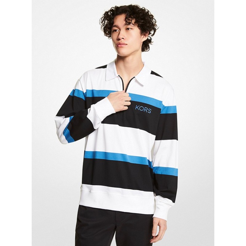 Striped Cotton Jersey Rugby Sweater