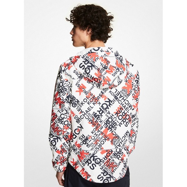 Graphic Logo Woven Hooded Jacket