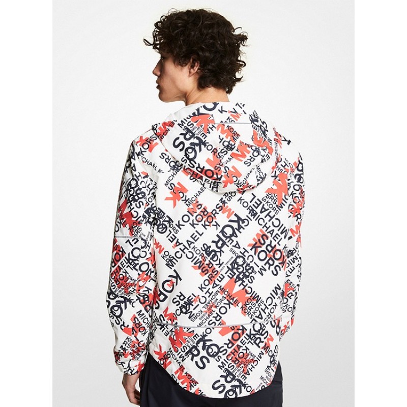 Graphic Logo Woven Hooded Jacket