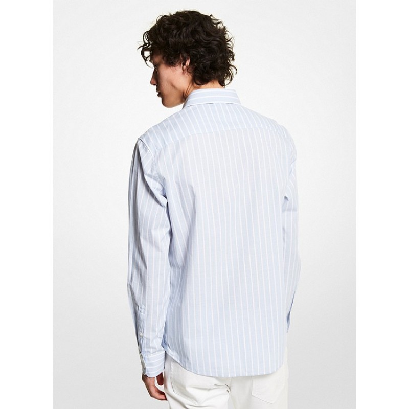 Slim-Fit Stretch Cotton Stripe Shirt