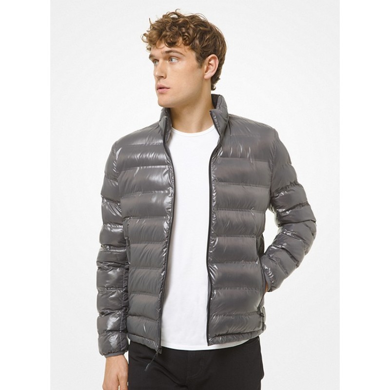 Quilted Nylon Packable Puffer Jacket