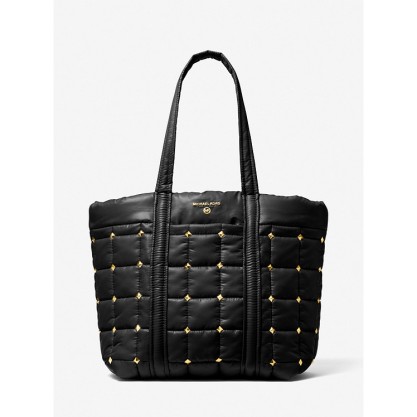 Stirling Large Studded Quilted Recycled Polyester Tote Bag