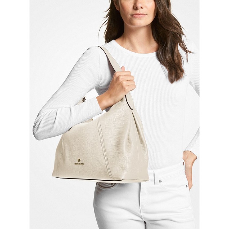 Sienna Large Pebbled Leather Shoulder Bag