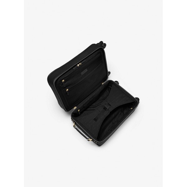 Large Saffiano Leather Suitcase