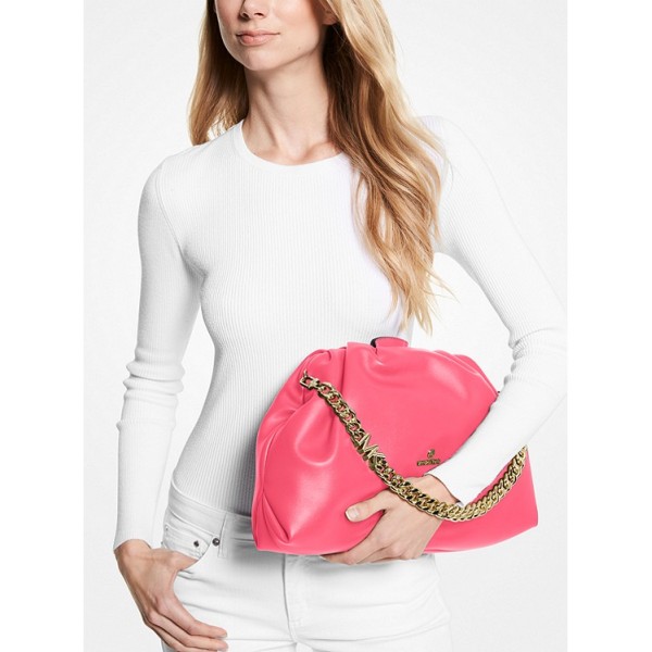 Nola Extra-Large Faux Leather Clutch