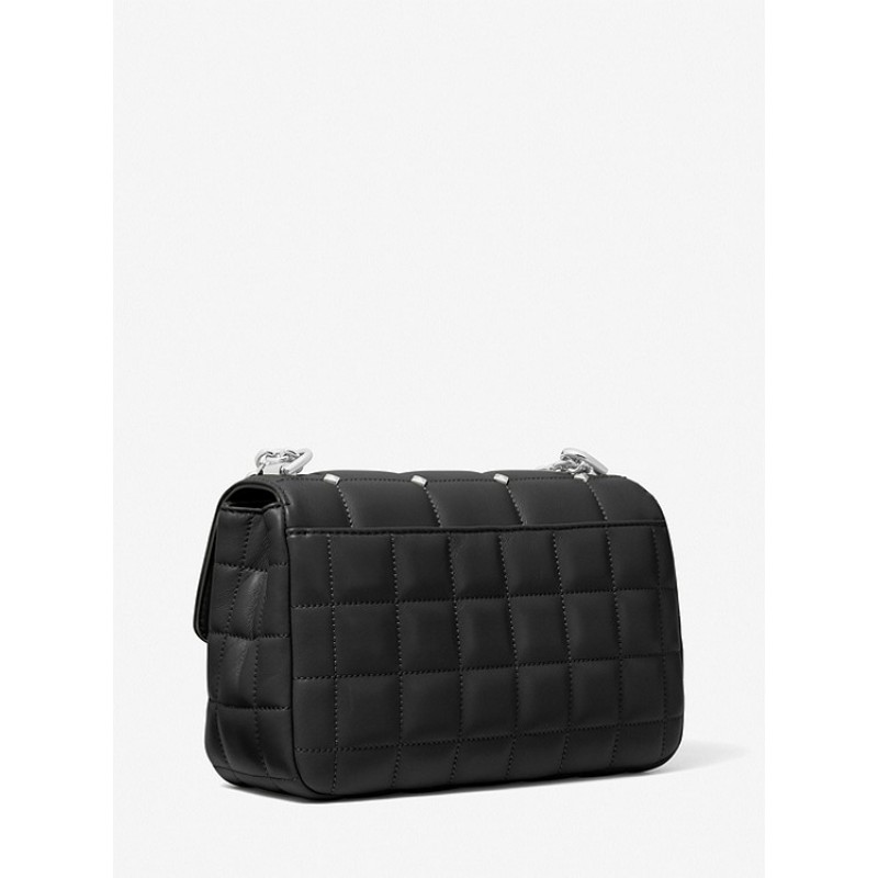 SoHo Large Studded Quilted Leather Shoulder Bag