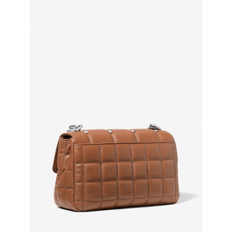 SoHo Large Studded Quilted Leather Shoulder Bag