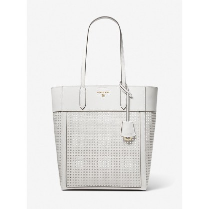 Sinclair Large Perforated Leather Tote Bag