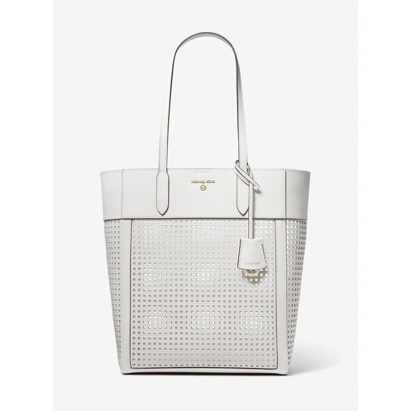 Sinclair Large Perforated Leather Tote Bag