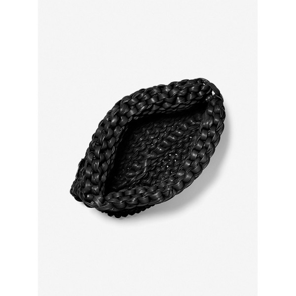 Carly Hand-Knit Leather Envelope Clutch