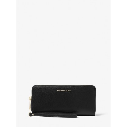 Leather Continental Wristlet