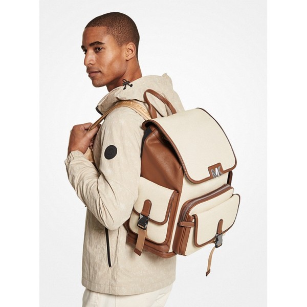 Hudson Two-Tone Canvas Backpack