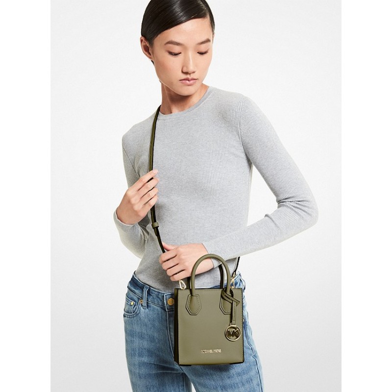 Mercer Extra-Small Pebbled Leather Crossbody Bag