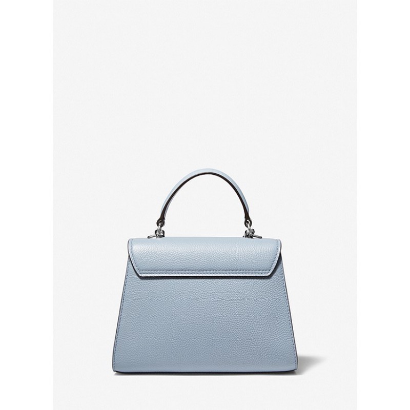 Serena Small Pebbled Leather Satchel