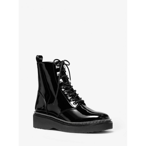 Haskell Patent Leather Combat Boot