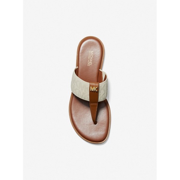 Verity Logo and Leather Sandal