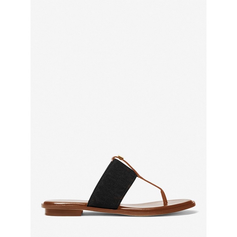 Verity Logo and Leather Sandal