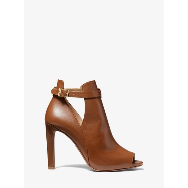 Lawson Leather Open-Toe Ankle Boot