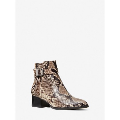 Britton Snake Embossed Leather Boot