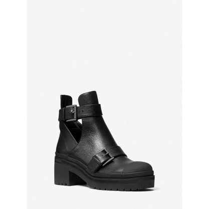 Corey Leather Cutout Ankle Boot