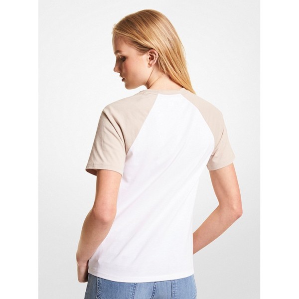 Logo Color-Block Organic Cotton T-Shirt