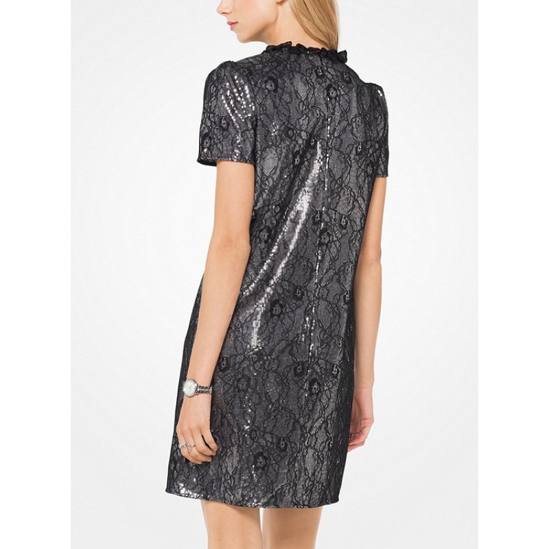 Sequined Lace Dress