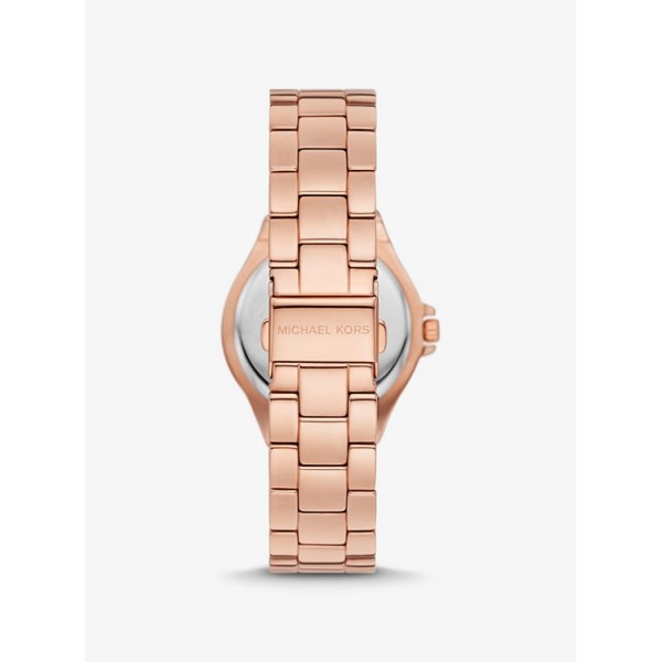 Lennox Pavé Rose Gold-Tone Watch and Bracelet Gift Set