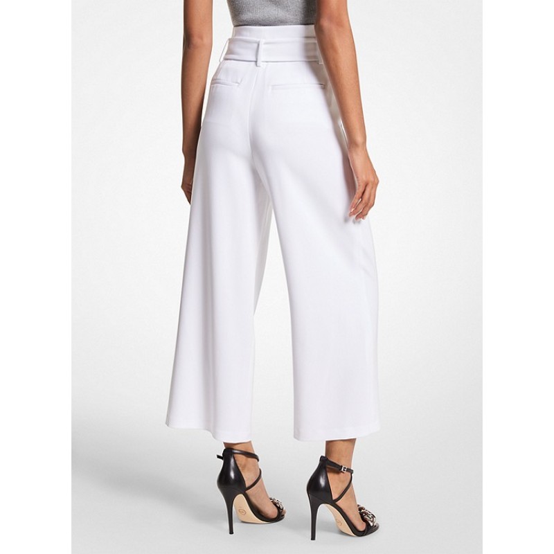 Belted Crepe Pants