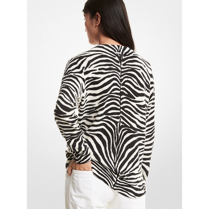 Zebra Cashmere Sweater